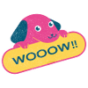 Dog wooow graphic
