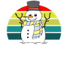 Snowman Sunset