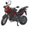 Africa Twin Enduro - solo red