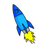 Rocket in space