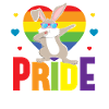 Pride Rainbow Heart LGBTQ