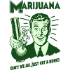 Marijuana Retro Graphic