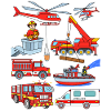 Véhicules Pompiers Enfants