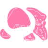 Pink polar bear