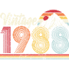 Retro 1988 Mountain Sunset