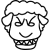 Evil Sheep Comic Teeth