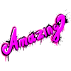 pink amazing lettering