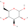GlukoseMolekül - Farbige Strukturformel
