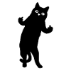 Katze Mittelfinger lustig