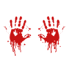 Halloween Outfit Bleeding Hands