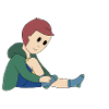 Putting on socks