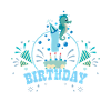 1 birthday seahorse