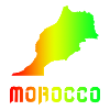 Maroc Arc-en-ciel Plan design / cadeau