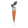 Cartoon carrot
