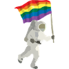 indicateur d’arc-en-ciel d’astronaute