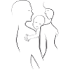 Family Silhouette Father,Mother and Child