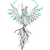 Phoenix turquoise sketch