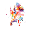 Buntes Aquarell Eichhörnchen