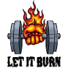 Fitness Saying Dumbbell Weightlifting