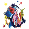 Cocker spaniel - bunte Illustration