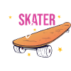 Skateboard Mädchen Skater Girl