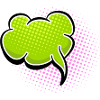 Green Comic Speech Balloon