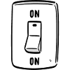 Interrupteur ON Cool Humour Drôle Motivation