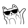 Śmieszne puch kota FLUFF ty puch puch