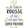 Rousse cadeau drôle fille