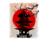 Asia City Illustration Japan
