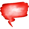Red Word Bubble