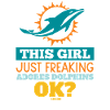 Girl loves dolphins