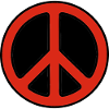 Peace red