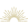 Sunrise Graphic Gold Sun
