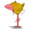Oiseau Friedolin tout simplement heureux