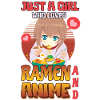 Animemädchen mag Ramen
