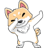 Akita Dog Kawaii Dabbing
