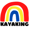 Arc-en-ciel de kayak.
