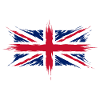 Union Jack British Flag Brush Style