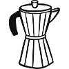 Coffee Pot Graphic Abstract