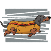 Funny Dachshund Hot Dog