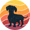 Dachshund Retro