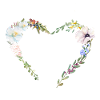 Heart flowers personalizable