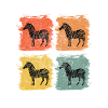 Zebra Retro Pop Art Gift