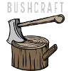 Bushcraft - Axt mit Holzstamm