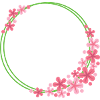 Flower Frame Round