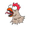 Chicken head chicken