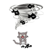 Tornado takes cat fish