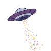 UFO et fleurs