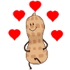 Herzlich Erdnuss Nuss Geschenkidee Valentin